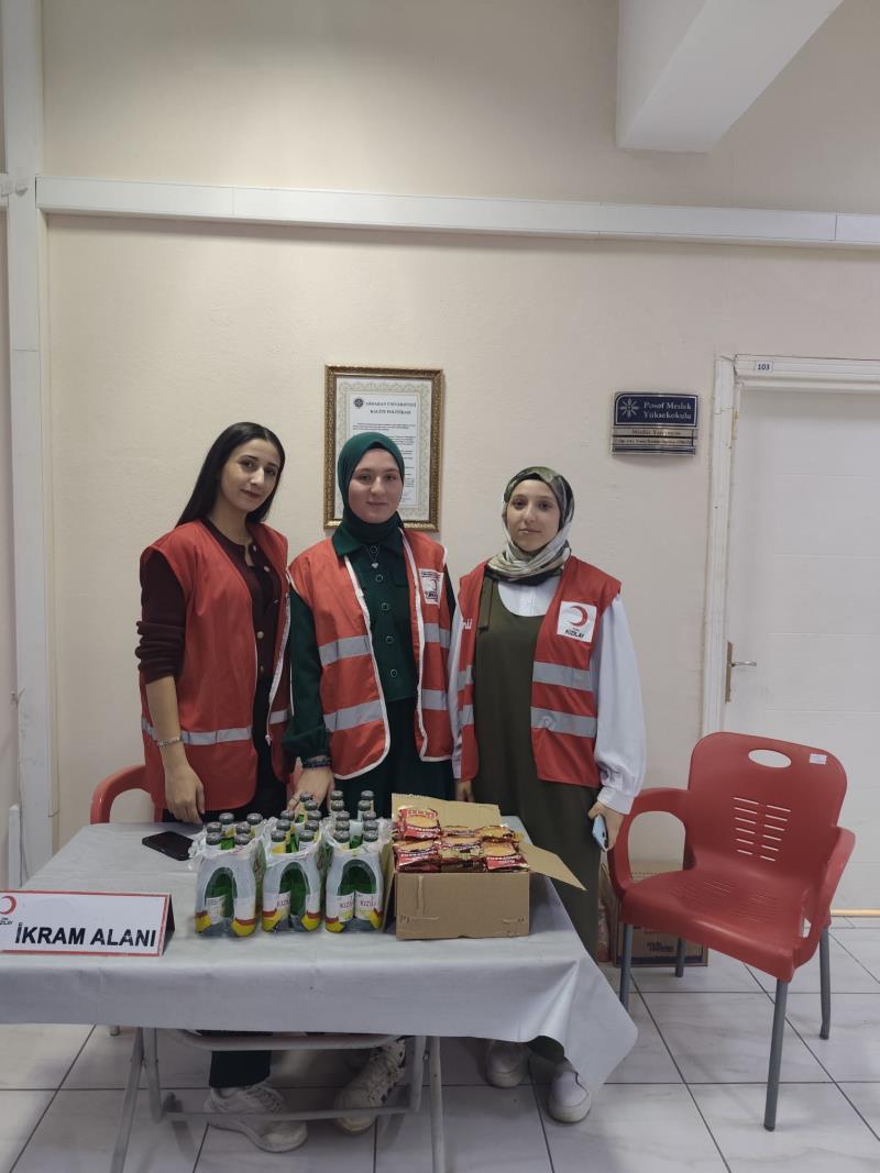 Posof MYO'da Kan Bağışı Seferberliği