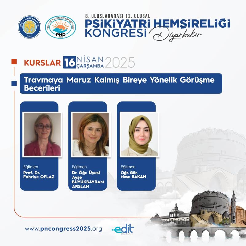 Öğr. Gör. Neşe BAKAN Kongre Kapsamında Kurs Eğitmenliği Yürütecek